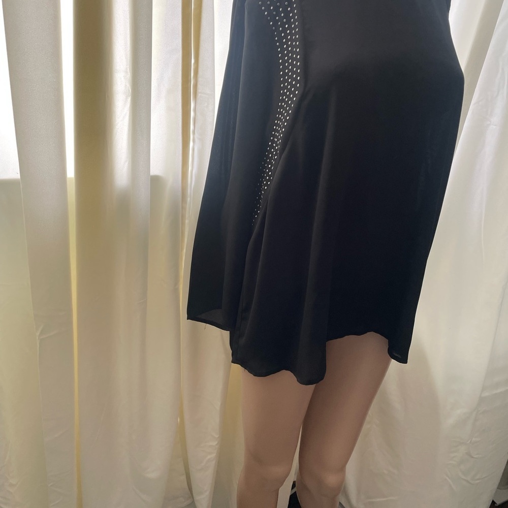 Cleo Black Tunic with Silver Accents